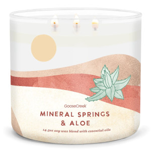 Mineral Springs & Aloe 3-Wick-Candle 411g