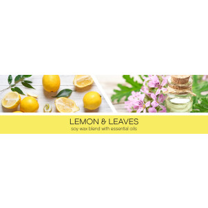 Lemon & Leaves 3-Docht-Kerze 411g