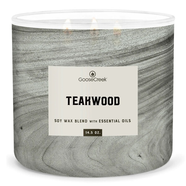 Teakwood - Mens Collection 3-Docht-Kerze 411g