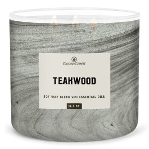Teakwood 3-Wick-Candle 411g