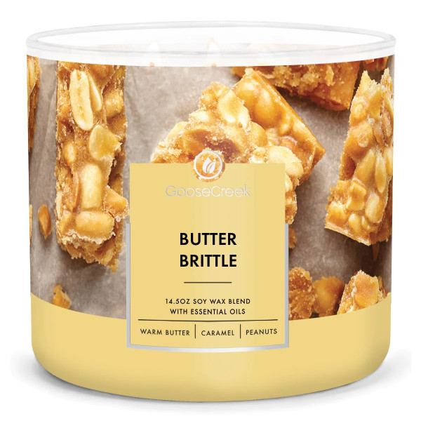 Butter Brittle 3-Docht-Kerze 411g