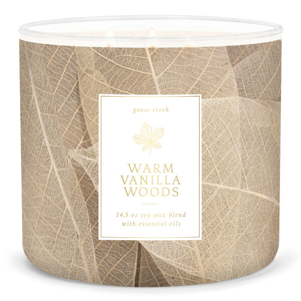 Warm Vanilla Woods 3-Wick-Candle 411g