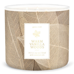Warm Vanilla Woods 3-Docht-Kerze 411g