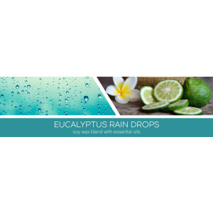 Eucalyptus Rain Drops 3-Docht-Kerze 411g