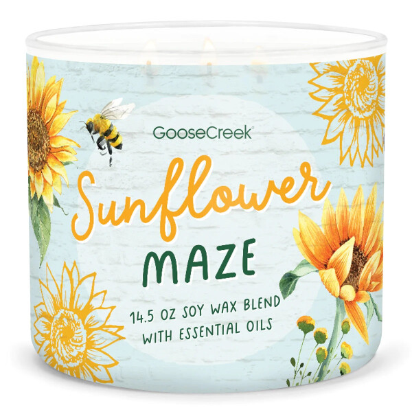 Sunflower Maze 3-Docht-Kerze 411g