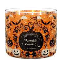 Pumpkin Carving 3-Wick-Candle 411g