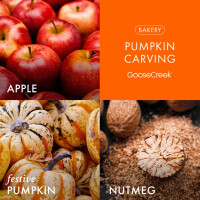 Pumpkin Carving 3-Wick-Candle 411g