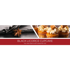 Black Licorice Cupcake 3-Docht-Kerze 411g Halloween...