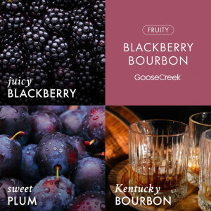 Blackberry Bourbon 3-Wick-Candle 411g