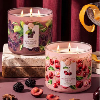 Blackberry Bourbon 3-Wick-Candle 411g