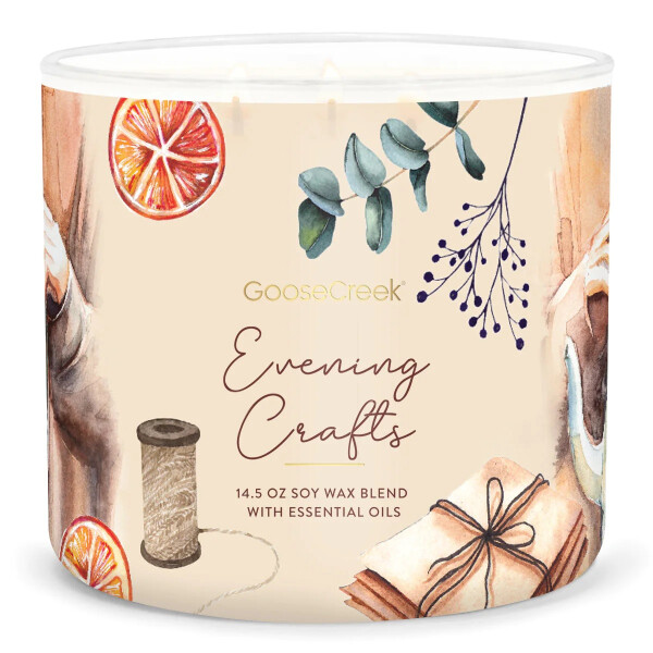 Evening Crafts 3-Wick-Candle 411g