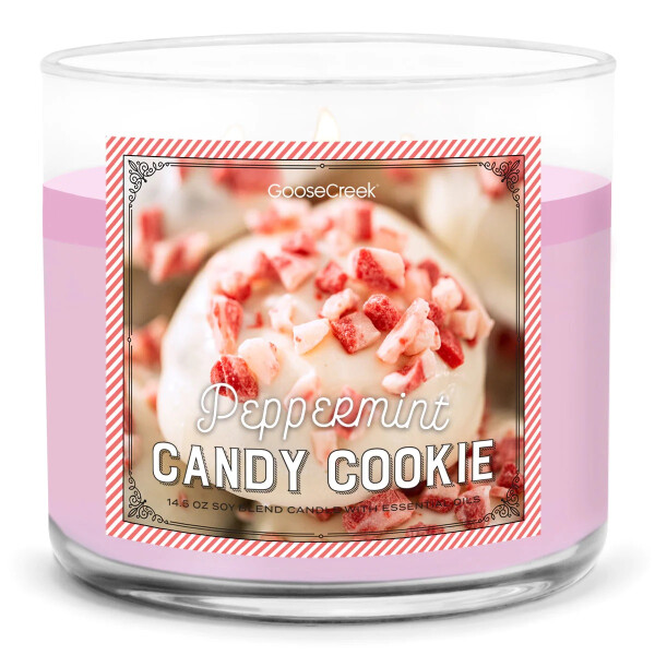 Peppermint Candy Cookie 3-Wick-Candle 411g