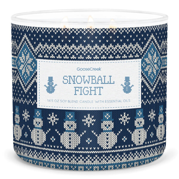 Snowball Fight 3-Wick-Candle 411g