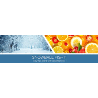 Snowball Fight 3-Docht-Kerze 411g