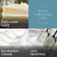 White Christmas Cake 3-Docht-Kerze 411g