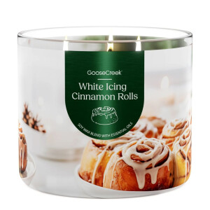 White Icing Cinnamon Roll 3-Docht-Kerze 411g