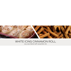White Icing Cinnamon Roll Wachsmelt 59g