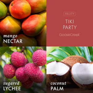 Tiki Party 3-Docht-Kerze 411g