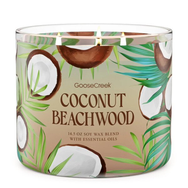 Coconut Beachwood 3-Wick-Candle 411g