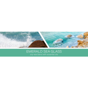 Emerald Sea Glass 3-Docht-Kerze 411g