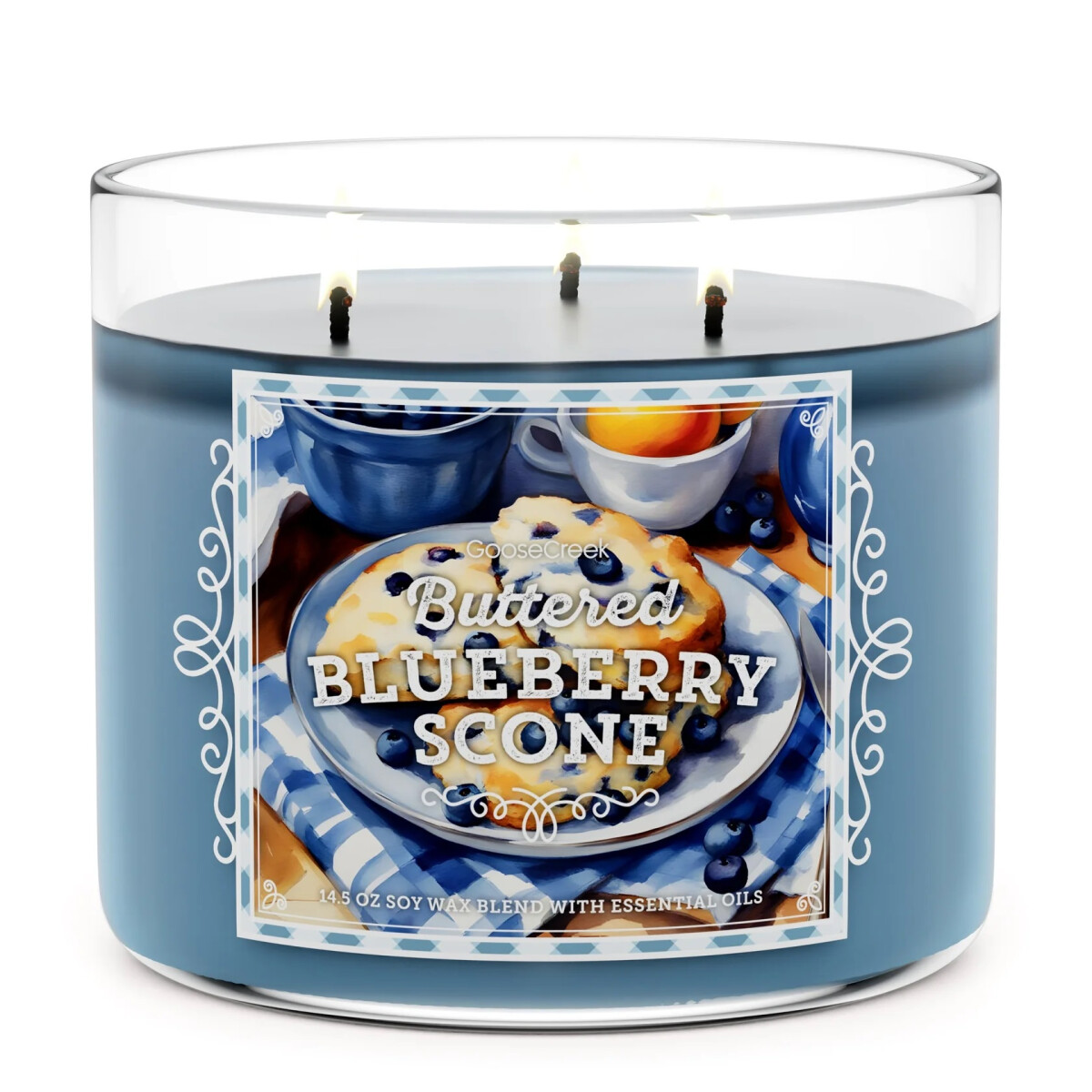 Buttered Blueberry Scone 3DochtKerze 411g, 25,95