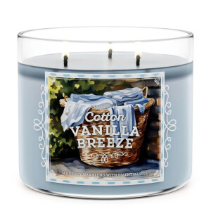 Cotton Vanilla Breeze 3-Wick-Candle 411g