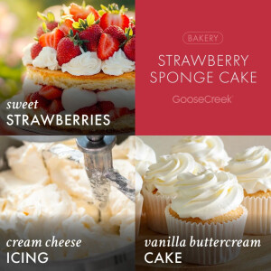 Strawberry Sponge Cake 3-Docht-Kerze 411g