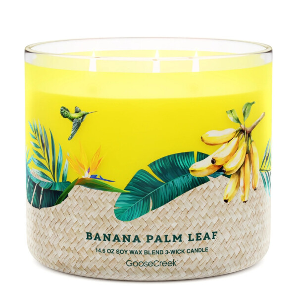Banana Palm Leaf 3-Wick-Candle 411g
