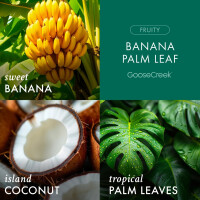 Banana Palm Leaf 3-Wick-Candle 411g