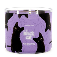 Black Cat 3-Wick-Candle 411g Halloween Collection