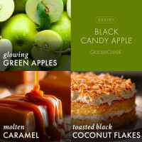 Black Candy Apple 3-Wick-Candle 411g Halloween Collection
