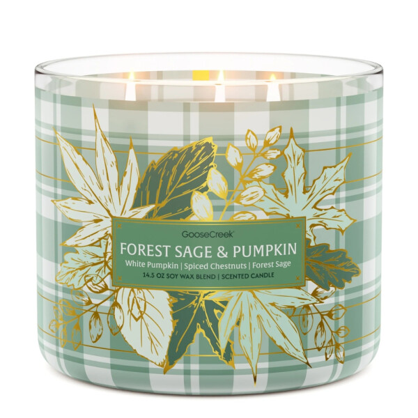 Forest Sage & Pumpkin 3-Wick-Candle 411g