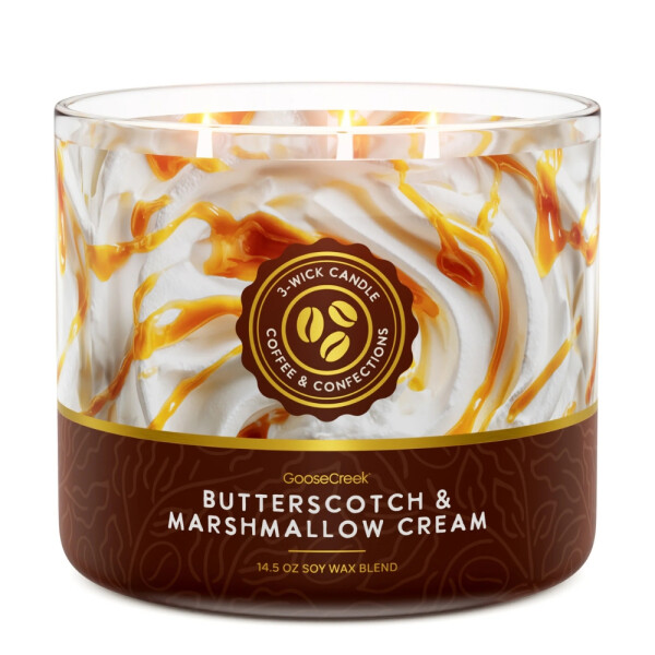 Butterscotch & Marshmallow Cream 3-Docht-Kerze 411g