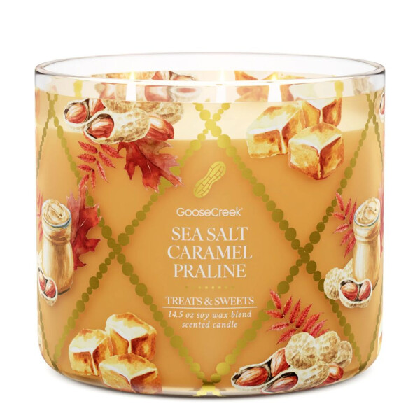 Sea Salt Caramel Praline 3-Docht-Kerze 411g