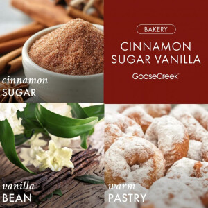 Cinnamon Sugar Vanilla 3-Wick-Candle 411g