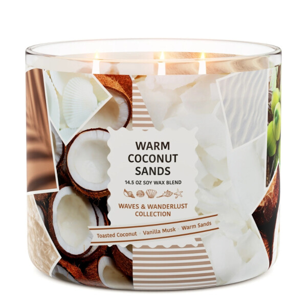 Warm Coconut Sands 3-Docht-Kerze 411g