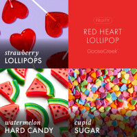 Red Heart Lollipop 3-Docht-Kerze 411g