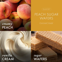 Peach Sugar Wafers 3-Docht-Kerze 411g