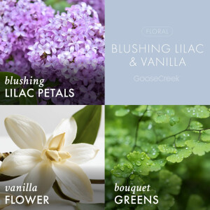 Blushing Lilac &amp; Vanilla 3-Wick-Candle 411g