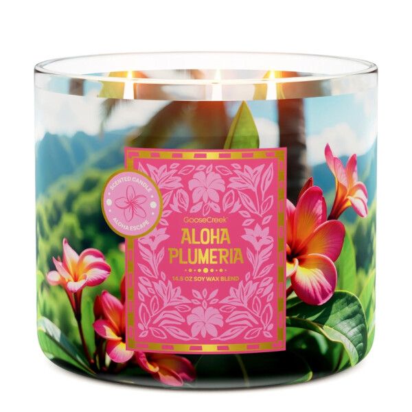 Aloha Plumeria 3-Wick-Candle 411g