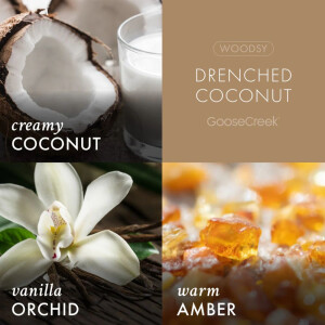 Drenched Coconut 3-Wick-Candle 411g