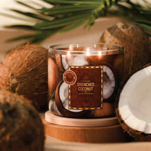Drenched Coconut 3-Docht-Kerze 411g