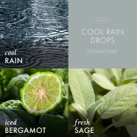 Cool Rain Drops 3-Docht-Kerze 411g