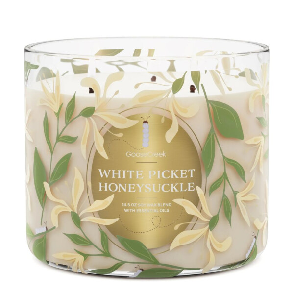 White Picket Honeysuckle 3-Wick-Candle 411g