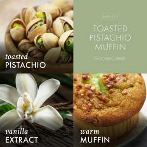 Toasted Pistachio Muffin 3-Wick-Candle 411g