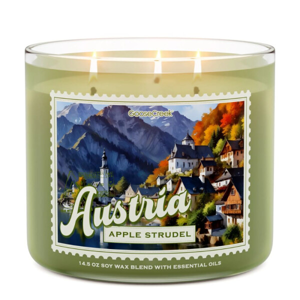 Apple Strudel - Austria 3-Docht-Kerze 411g
