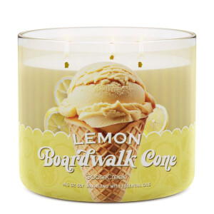 Lemon Boardwalk Cone 3-Docht-Kerze 411g