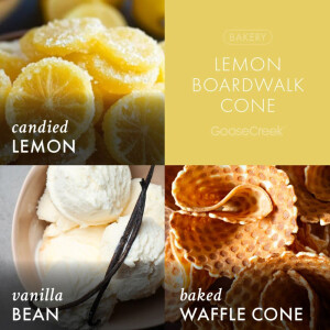 Lemon Boardwalk Cone 3-Docht-Kerze 411g