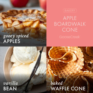 Apple Boardwalk Cone 3-Docht-Kerze 411g