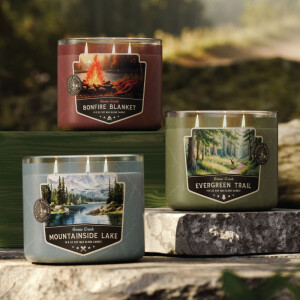 Evergreen Trail 3-Docht-Kerze 411g